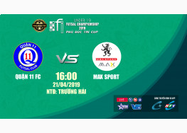 QUẬN 11 FC vs MAX SPORT | U19 FI FUTSAL CHAMPIONSHIP LẦN 4 - 2019