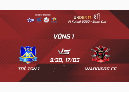 TRẺ THÁI SƠN NAM 1 vs WARRIORS FC | VÒNG 1 GIẢI U17 FI FUTSAL CHAMPIONSHIP LẦN 3 EGAN CUP 2020