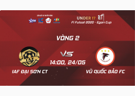 IAF ĐẠI SƠN CẦN THƠ vs VŨ QUỐC BẢO FC | VÒNG 2 GIẢI U17 FI FUTSAL CHAMPIONSHIP LẦN 3 EGAN CUP 2020