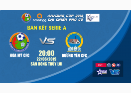 XEM TRỰC TIẾP HÒA MỸ CFC vs DƯƠNG YÊN CFC | GIẢI BÓNG ĐÁ VÔ ĐỊCH THANH NIÊN TIN LÀNH TRUNG TRUNG BỘ - AMAZING CUP 2019