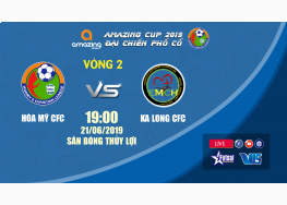 XEM TRỰC TIẾP HÒA MỸ CFC vs KA LONG CFC | GIẢI BÓNG ĐÁ VÔ ĐỊCH THANH NIÊN TIN LÀNH TRUNG TRUNG BỘ - AMAZING CUP 2019