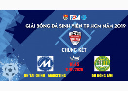 [TRỰC TIẾP] ĐH NÔNG LÂM TP.HCM vs ĐH TÀI CHÍNH MARKETING | CHUNG KẾT GIẢI BÓNG ĐÁ SINH VIÊN TP. HCM 2019